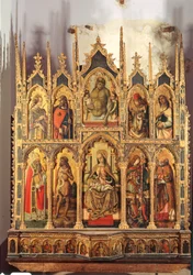 Madone et Enfant avec saints, polyptyque