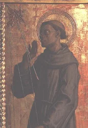Saint François, détail du polyptyque de San Silvestro