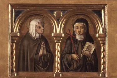 Femme non identifiée et Sainte Claire d