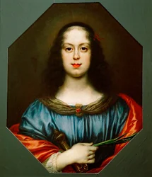 Portrait de Vittoria della Rovere en Sainte Catherine