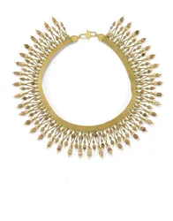 Collier (or, émail et perles de grotte)