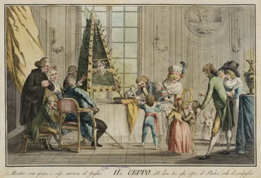 Il ceppo (La Famille), du portfolio Jeux, Divertissements et Célébrations annuelles en Toscane et surtout à Florence