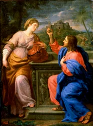 Christ et la Samaritaine au puits de Jacob