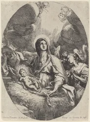 La Sainte Famille avec des anges