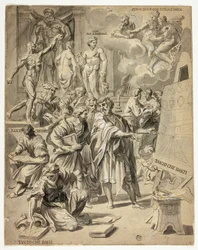 Scène allégorique dans l