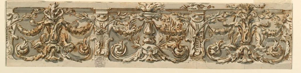 Dessin, projet de frise, vers 1770