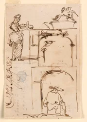 Dessin, croquis, 1725-50