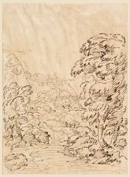 Route menant à une ville montagneuse