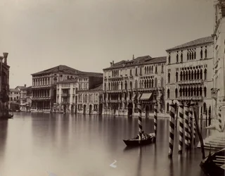 Venise. Le Grand Canal avec vue sur Ca