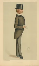 Colonel Edward J Saunderson, Loyauté irlandaise, 26 février 1887, caricature de Vanity Fair