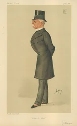 Général Sir Donald Martin Stewart, Ahmed Khel, 15 janvier 1887, caricature de Vanity Fair