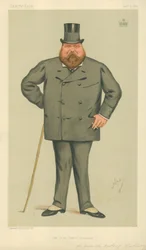Son Altesse le duc de Wellington, le petit-fils du duc de fer, 3 janvier 1885, caricature de Vanity Fair