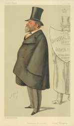 Lord Truro, Connaissance Universelle, 1er janvier 1887, caricature de Vanity Fair