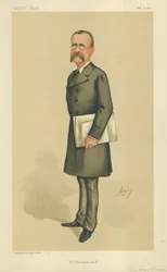 Major-Général Sir Charles Warren, Bechuanaland, 6 février 1886, caricature de Vanity Fair