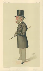 Sir Charles Lennox Wyke, Le Baron, 9 février 1884, caricature de Vanity Fair