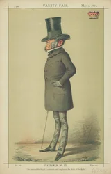Vicomte Sydney, Il a reçu les ordres royaux et a allongé les jupes du Ballet, 1er mai 1869, caricature de Vanity Fair
