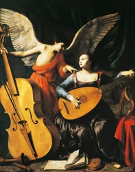 Sainte Cécile et Ange