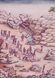 Extraction de diamants au Brésil