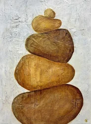 Pierres zen empilées