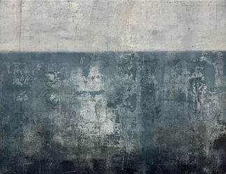 Horizon bleu patiné