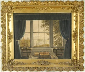Fenêtre sud du bureau de Greta Hall, 1841