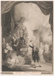 Garrick récitant l