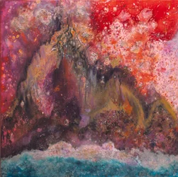 Montagne céleste, 2006 (technique mixte sur toile)