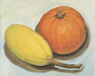 Courge et courge spaghetti