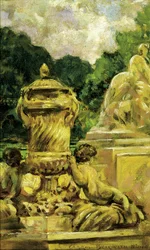 Jardin de la Fontaine à Nîmes, France, 1911