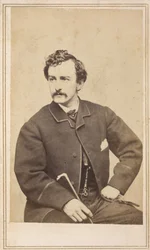 Carte de visite de John Wilkes Booth, 1862