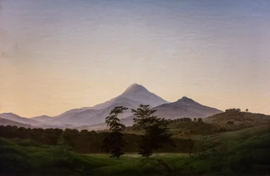 Paysage de Bohême, vers 1808 (Huile sur toile)