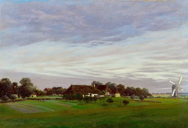Paysage plat près de Greifswald