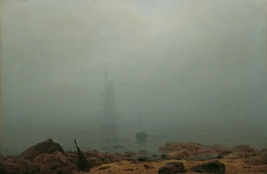 Allemand : Meeresstrand im Nebel Bord de mer dans le brouillard