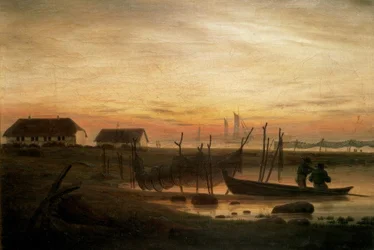 Paysage côtier au crépuscule