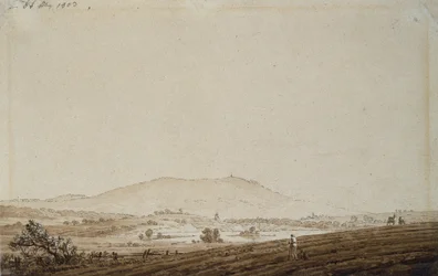 Paysage en Bohême avec vue sur le mont Jeschken, 1803