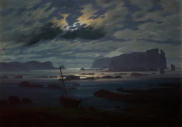 La mer du Nord au clair de lune