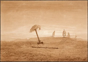 Paysage avec tombes