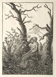 La femme avec la toile d