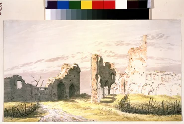 Vue des ruines d