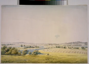 Vue sur Putbus et ses environs en Allemagne