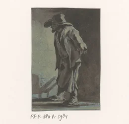 Vagabond avec une brouette
