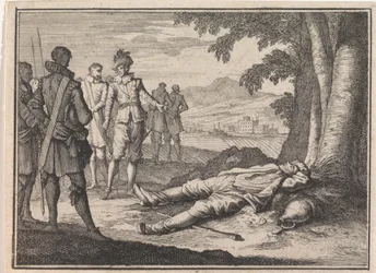 Philippe le Bon trouve un paysan ivre sous un arbre