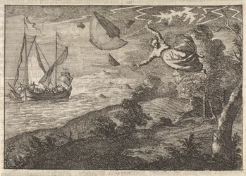 Vent violent sur la côte de Malmö, 1679