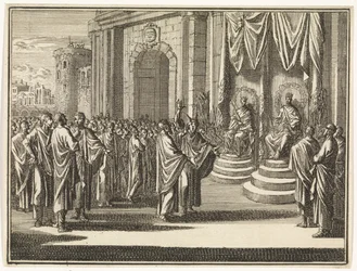 Le prophète Michée devant Josaphat et Achab
