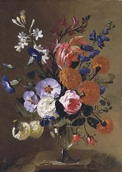 Nature morte de fleurs dans un vase, 1668
