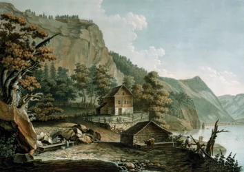 Vue de la prairie du Grütli