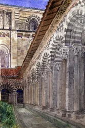 Cloître de la cathédrale du Puy, 1929