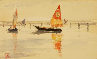 Voiliers à Venise, 1898