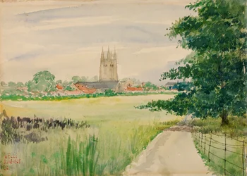 Cathédrale de Wells, Angleterre, 1905