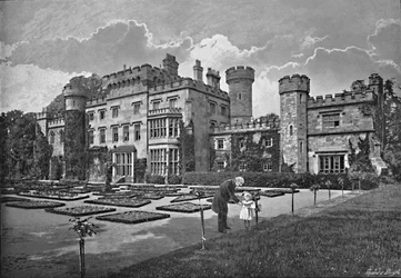 Château de Hawarden, vers 1896